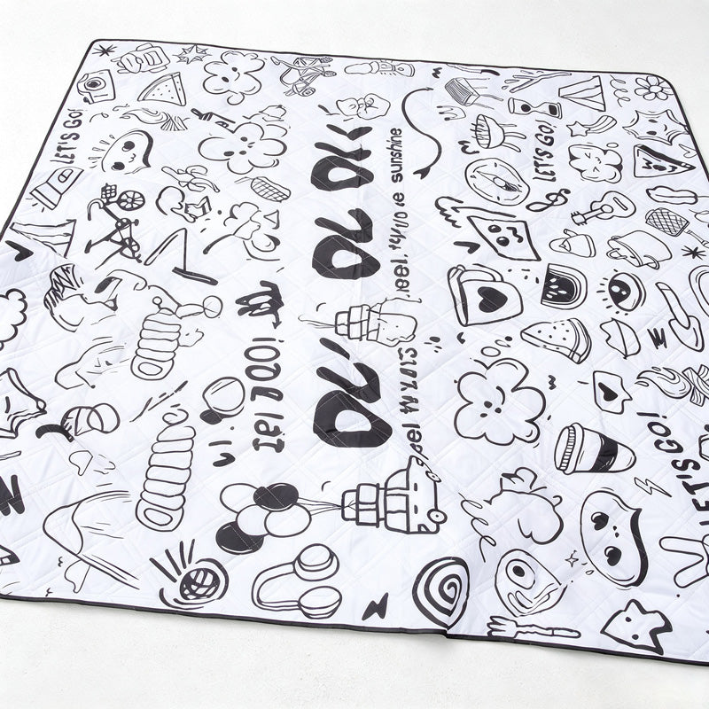 CouldNook Doodle Picnic Mat - Roll-Up Handled Bundle Collection
