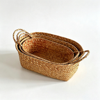 CouldNook Mixed Woven Storage Organizer Basket - Light Household Accent