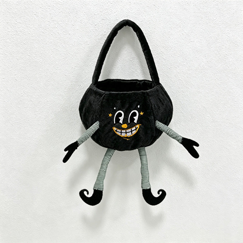 CloudNook Plush Halloween Candy Bag‑Kids Trick Or Treat Pouch