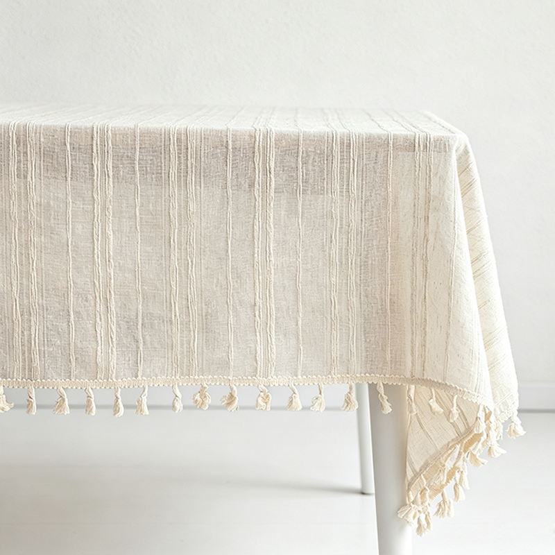 CouldNook Lace Edge Tablecloth - Warm Dining Accent