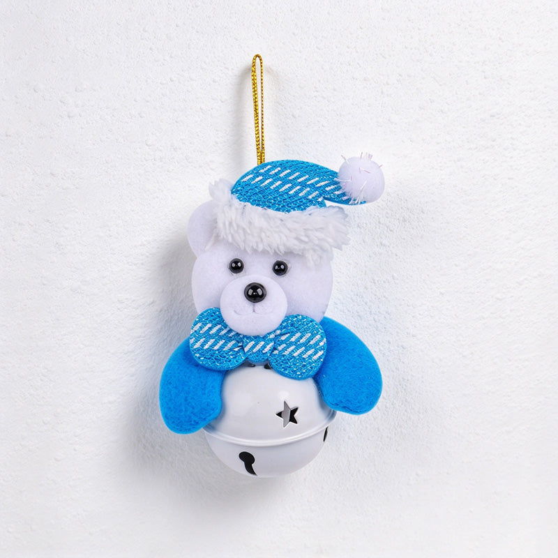 CouldNook Christmas Character Bell Ornament - Fabric Figures and Round Bells