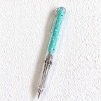 CouldNook Star Print Gel Pen - Clear Barrel And Ribbed Grip