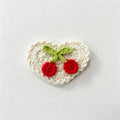 CouldNook Yarn Floral Applique Patch - Three Raised Motif Designs