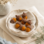CouldNook Textured Yarn Acorn Decoration - Two Tone Shell