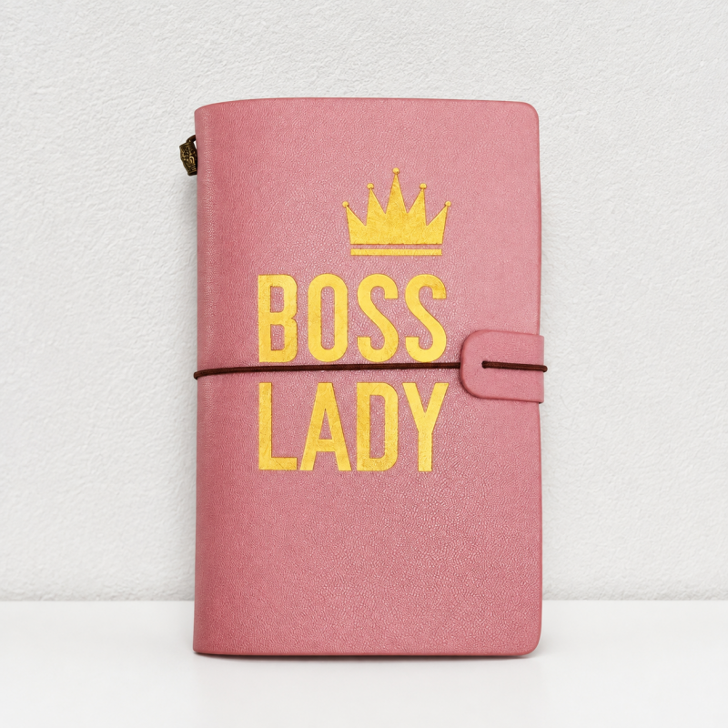CouldNook Pink Pocket Notebook - Elastic Closure and Pockets
