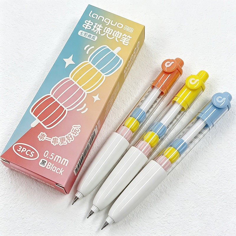 CouldNook Beaded Gel Pen Set - Rearrangeable Inserts and Clear Click Barrels