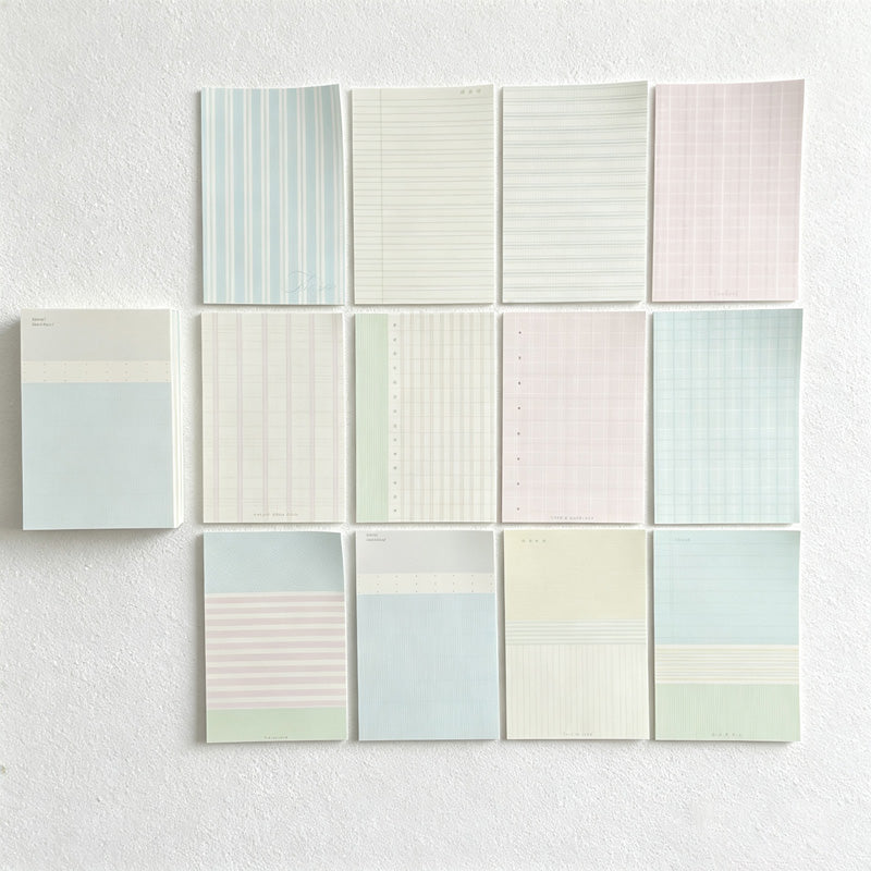 CouldNook Decorative Memo Pad - Non-Adhesive Patterned Sheets for Journal Collages
