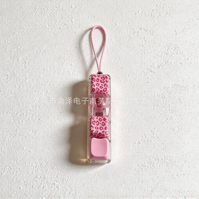CouldNook Clicker Keychain - Leopard Patterned Keycaps