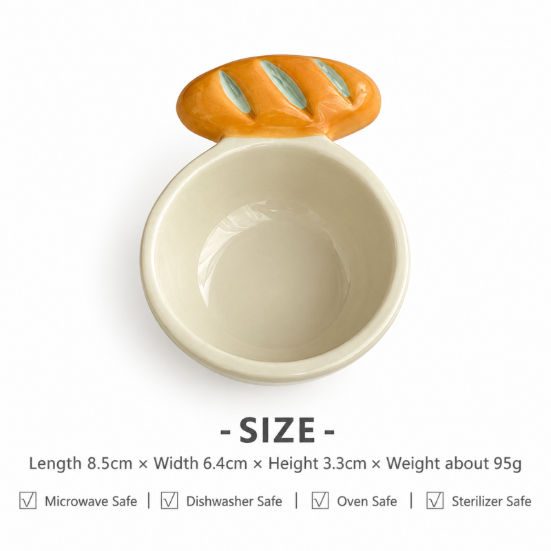 CouldNook Bread Accent Dipping Bowl - Baguette or Pretzel
