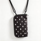CouldNook Number Print Crossbody Pouch - Cord Strap