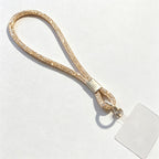 CouldNook Rhinestones Set Wrist Phone Strap with Wide Stone-Set Line