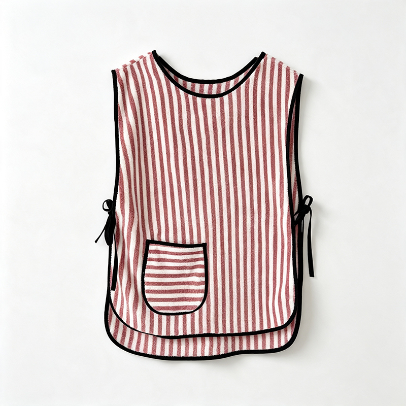 CouldNook Striped Smock Apron - Easy Slipover Kitchen Tunic