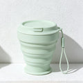 CouldNook Collapsible Silicone Cup - Accordion Sides and Attached Hanging Loop