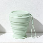 CouldNook Collapsible Silicone Cup - Accordion Sides and Attached Hanging Loop