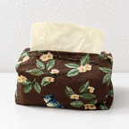CouldNook Bird Pattern Tissue Holder - Woven Tabletop Cover