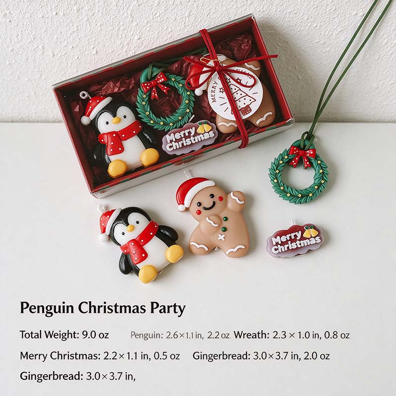 CouldNook Christmas Scented Candle Set - Festive Character Gift