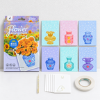 Flower Arrangement Kit - Illustrated Cards and Folding Stands