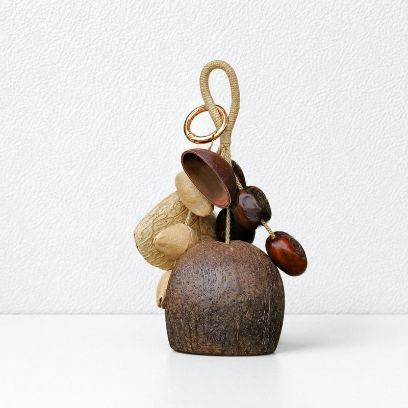 CouldNook Natural Seed Bag Charm - Forest Nut Pendant