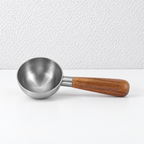 Acacia Coffee Scoop - Deep Bowl and Rounded Wooden Grip