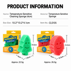 Christmas Temperature-Sensitive Dishwashing Sponges with Smiling Faces