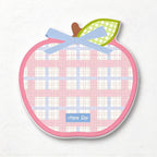 CouldNook Apple Coaster - Printed Bow and Colorful Patchwork Style Patterns