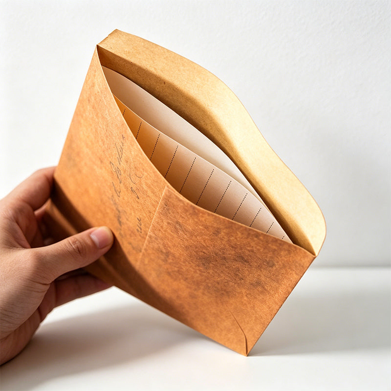 CouldNook Aged Kraft Paper Envelopes - Aesthetic Vintage Stationery