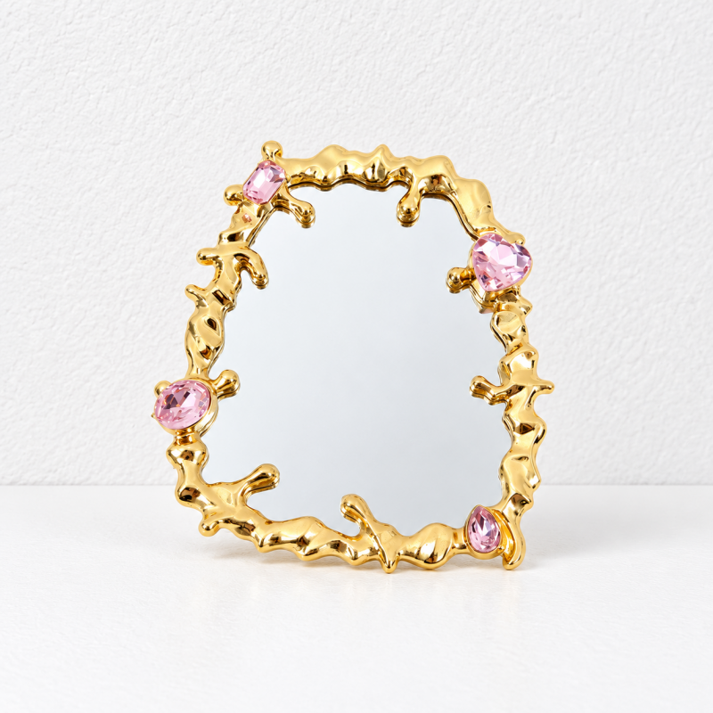 CouldNook Decorative Mirror Accessory - Sculpted Outlines And Ornamental Border Designs