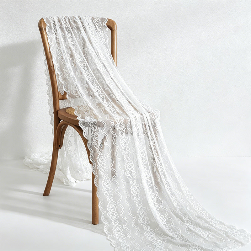 CouldNook Delicate Lace Embroidered Table Runner - Romantic Home Decor