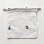 CouldNook Scenic Embroidery Drawstring Organizer Bag - Neat Corner Addition