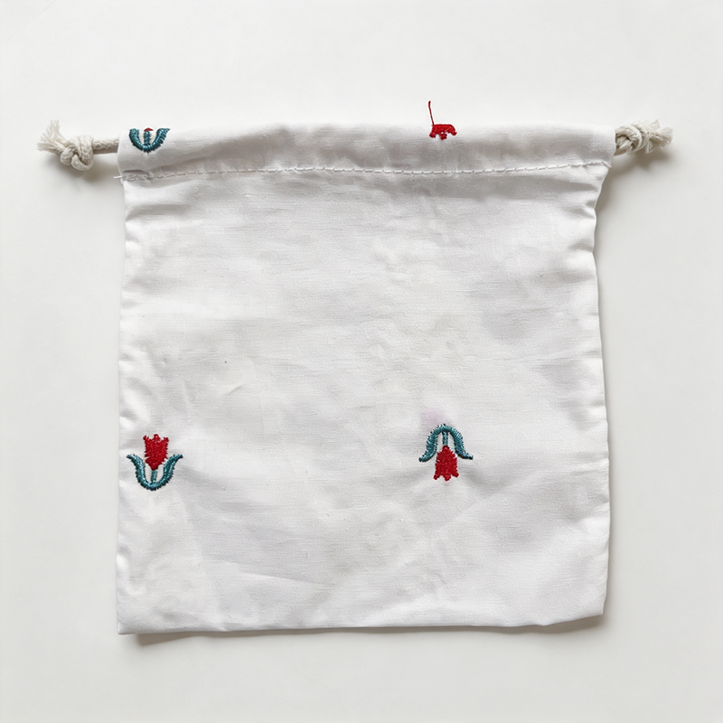 CouldNook Scenic Embroidery Drawstring Organizer Bag - Neat Corner Addition
