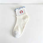 CouldNook Apple Cat Crew Socks - Character Drawer Accent