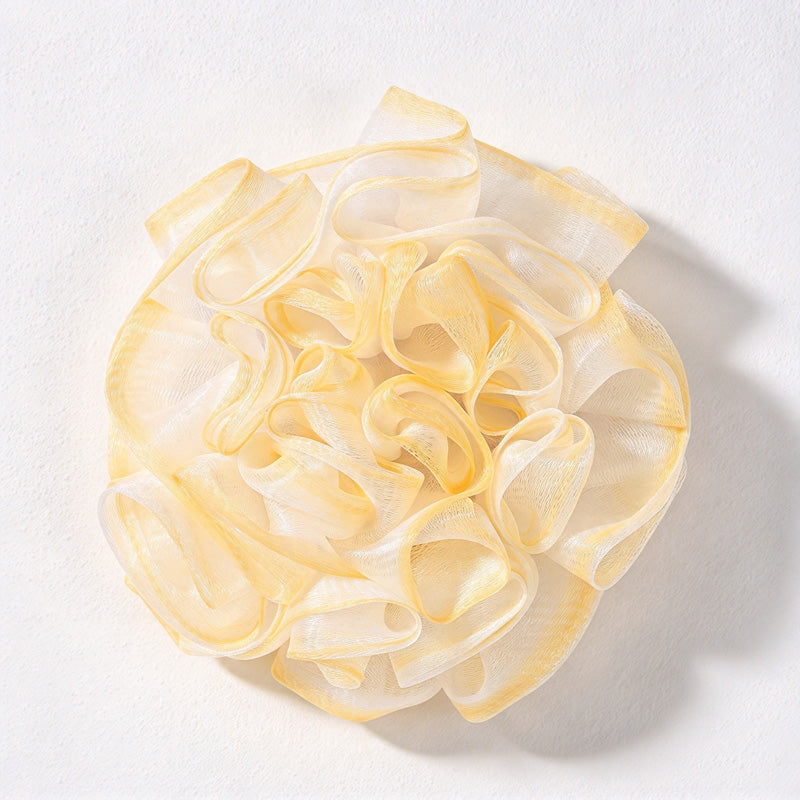 CouldNook Rose Soap Pouch - Ruffled Mesh Flower and Rear Pocket