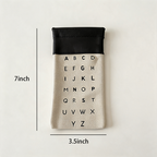 CouldNook Letter Print Soft Glasses Case - Everyday Display Detail