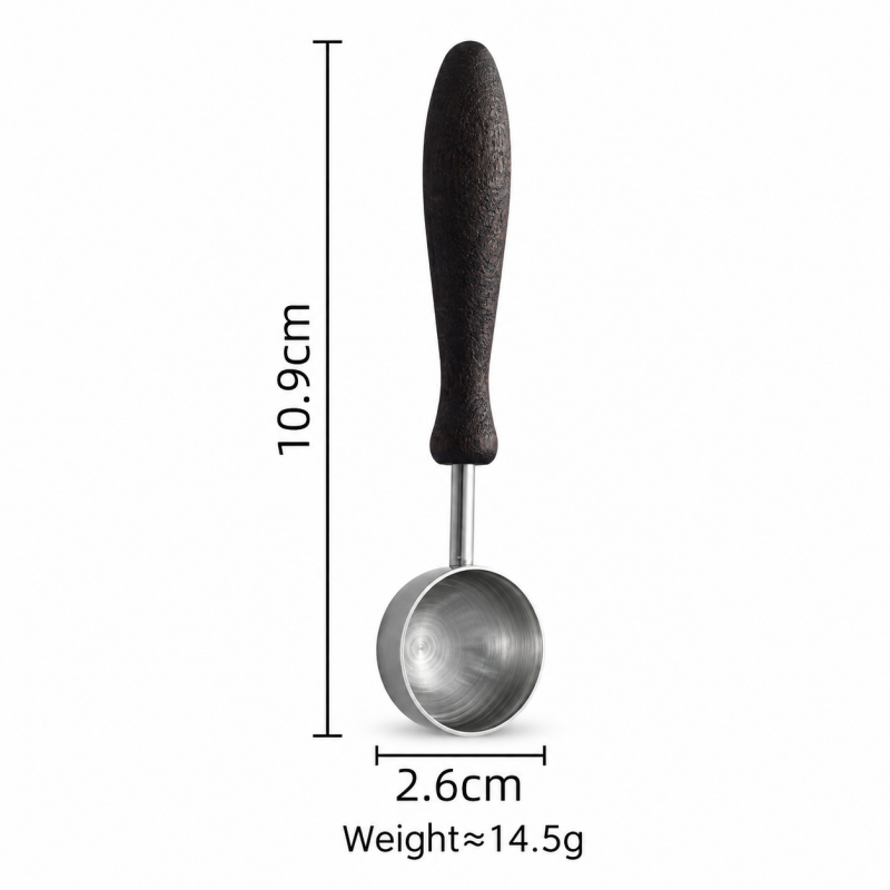 Measuring Scoop - Rounded Steel Bowl and Tapered Handle