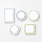 CouldNook Floral Memo Paper Pack - Shaped Borders And Embossed Texture