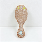 CouldNook Flower Stone Set Bamboo-Look Hair Brush - Handheld Grip Profile