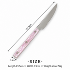 Marbled Handle Flatware - Straight Grips and Round Rivets