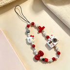 CouldNook Camera Cat Beaded Phone Charm - Loop Cord Attachment