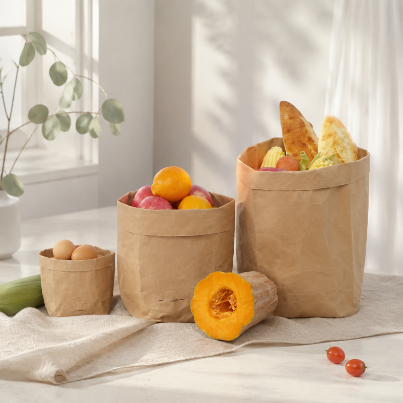 CouldNook Washable Kraft Paper Storage Bag - Three Outdoor Sizes