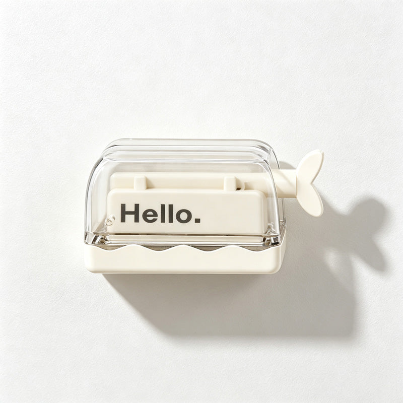CouldNook Whale Toothpaste Dispenser - Hanging Press Lever Design