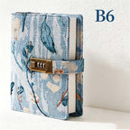 CouldNook B6 Locking Journal - Floral Fabric Cover Collection
