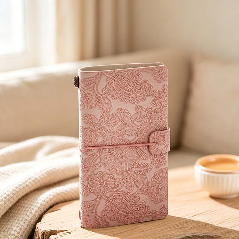 CouldNook A6 Travel Notebook - Embossed Wraparound Closure Collection