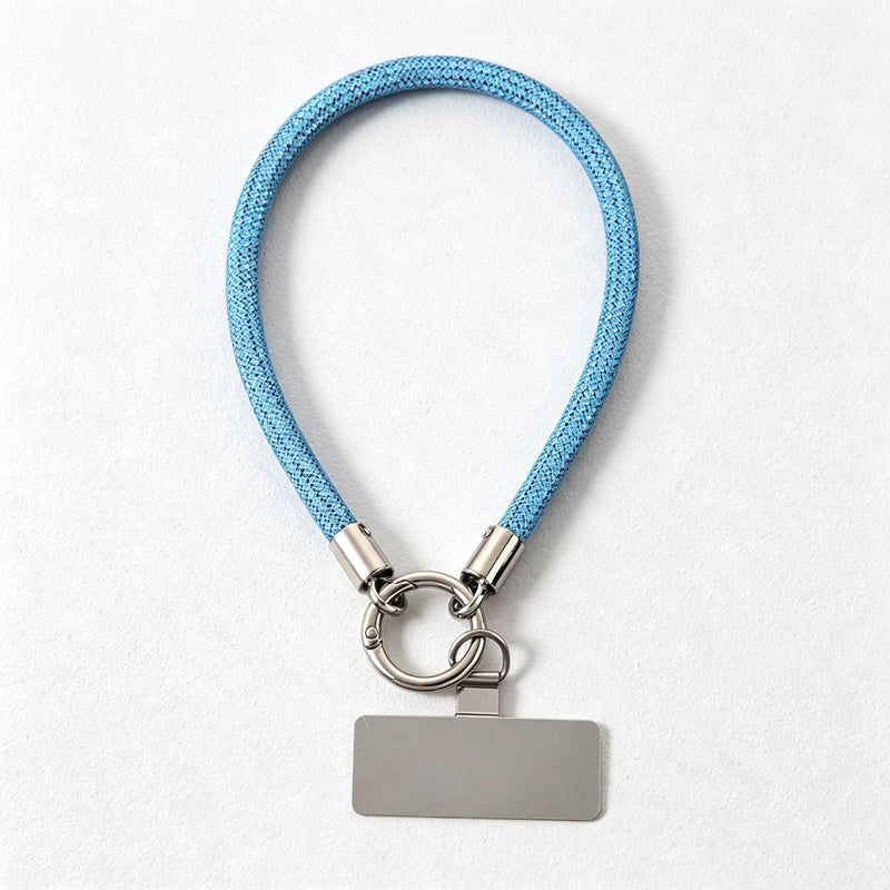 CouldNook Rhinestones Set Short Phone Strap with Mesh-Wrapped Rhinestones Rows