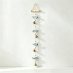 CouldNook Mediterranean Fish Hanging Decor - Coastal Shell Bell Ornament