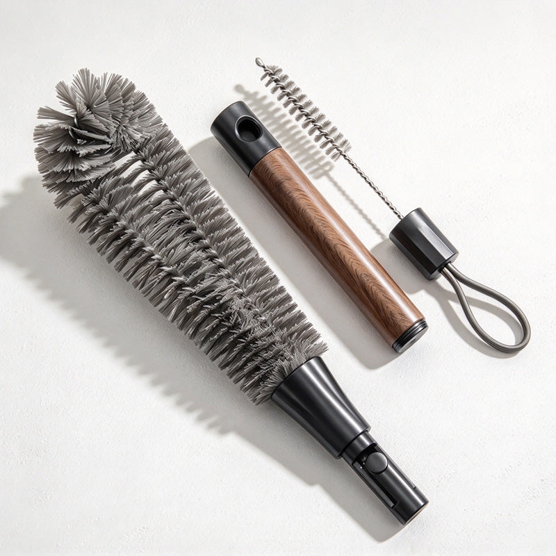 CouldNook Cup Brush - Woodgrain Handle And Detachable Slim Brush