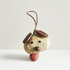 CouldNook Animal Face Seed Shell Bag Charm - Loop Clasp Attachment