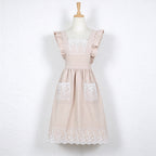 CouldNook Ruffle Strap Apron - Lace or Plain Pockets