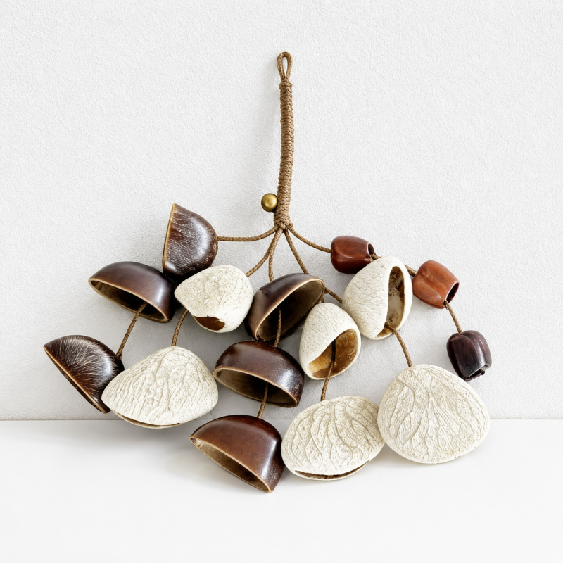 CouldNook Natural Seed Shell Chime - Acoustic Shaker Pendant