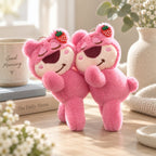 CouldNook Strawberry Bear Plush Charm - Expressive Face and Attachment