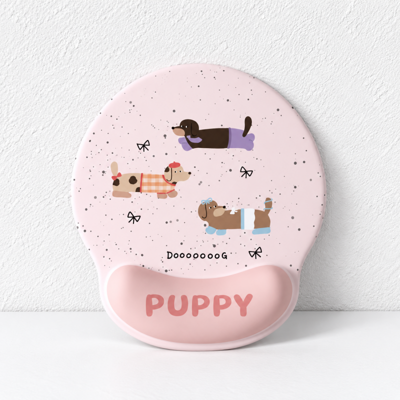 CouldNook Dachshund Wrist Rest - Long Desktop Support Cushion